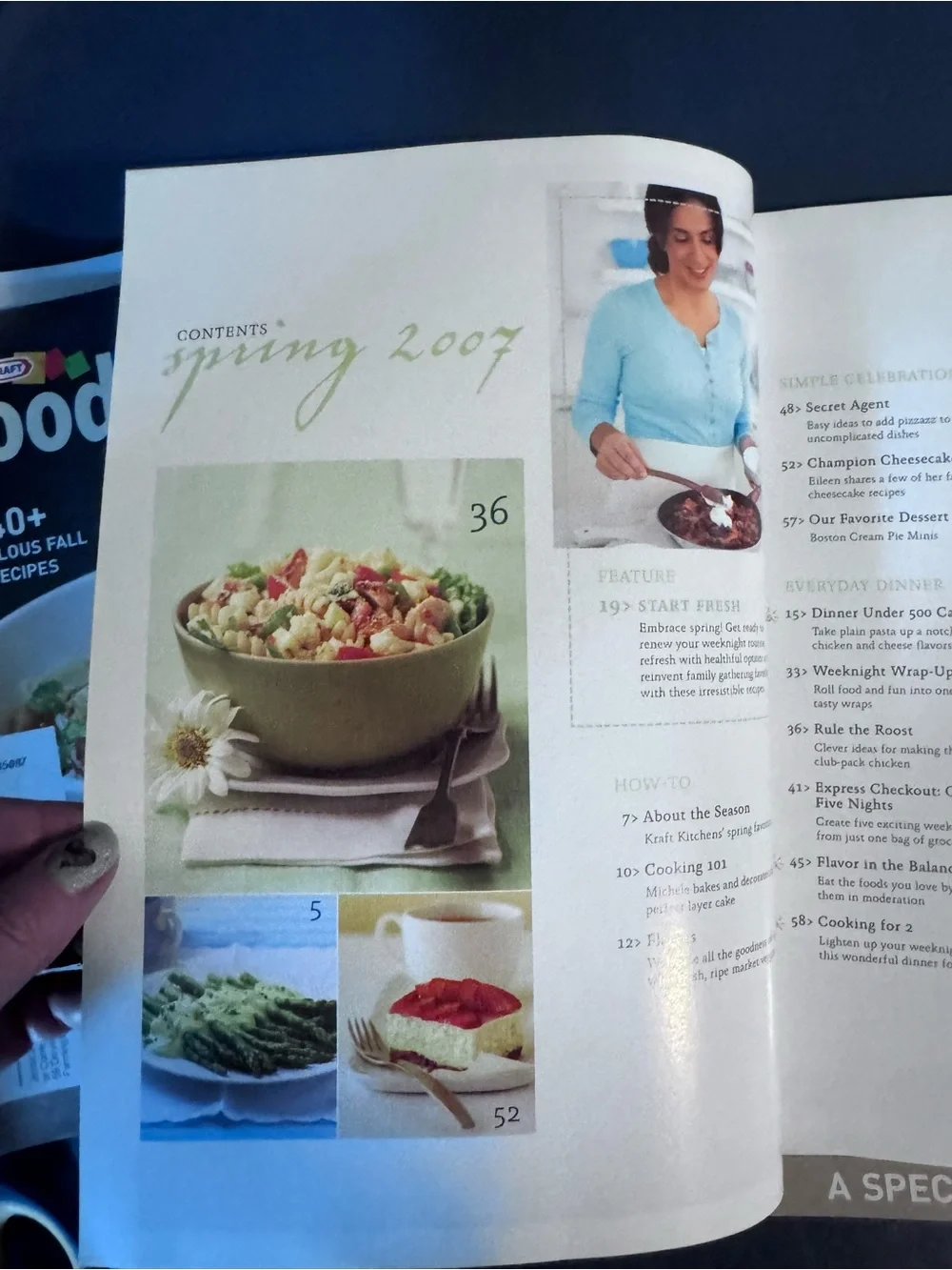 Kraft Food & Family Magazine Lot of 5 Recipe Cookbooks 2007-2008 Collection